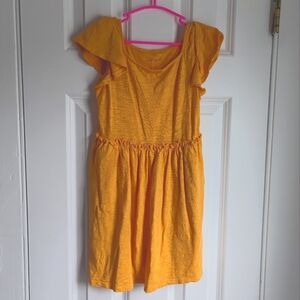 Cat & Jack Sunflower Yellow Girls XS 4-5 Dress
